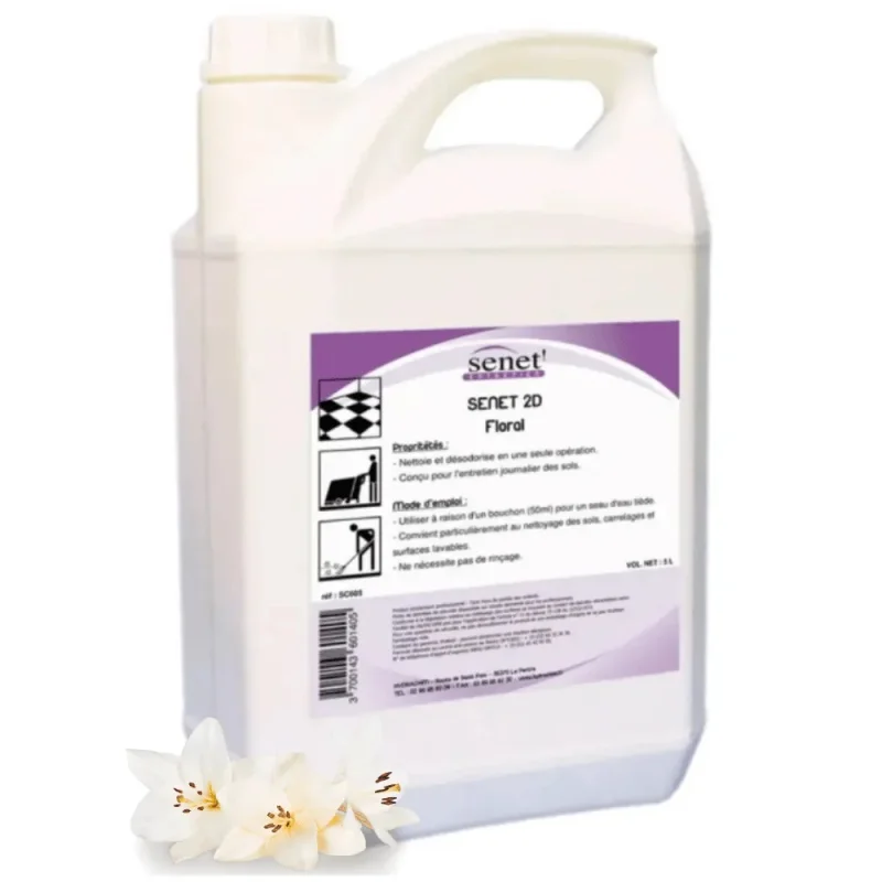 SENET - Détergent sol 2D - Parfum Floral - 5L