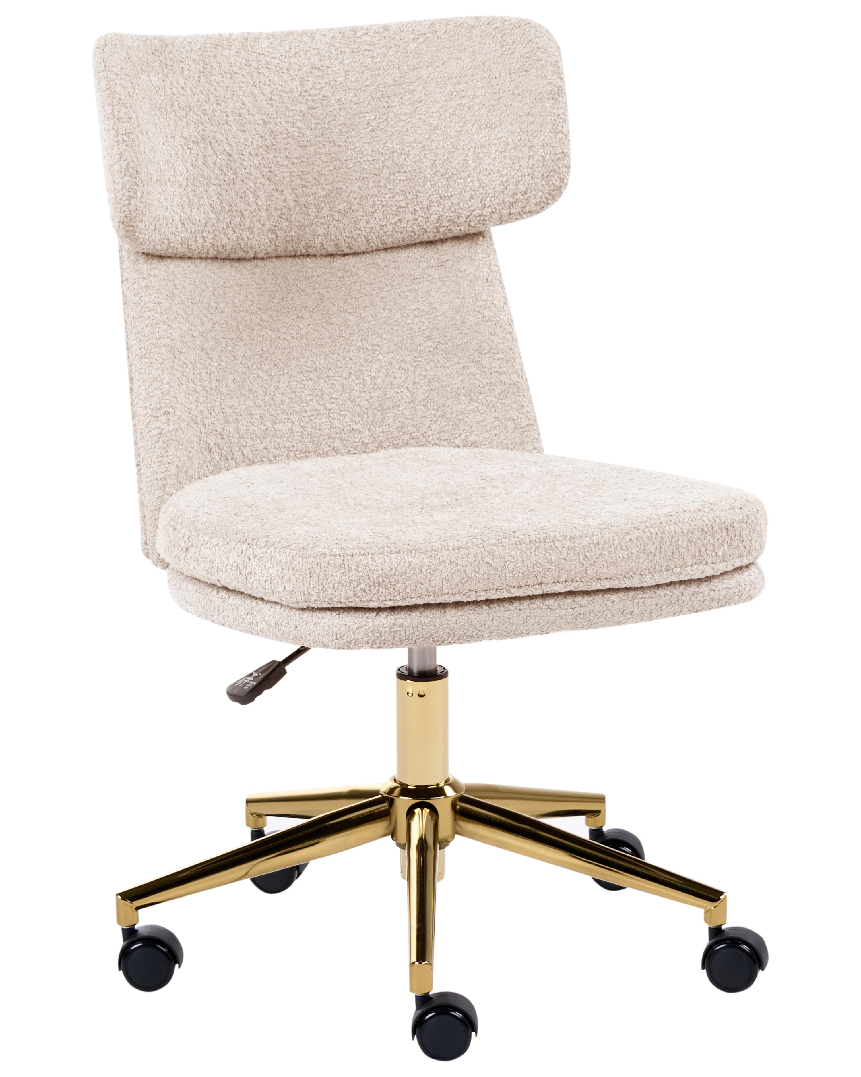 Bureaustoel GRANBY Bouclé Lichtbeige