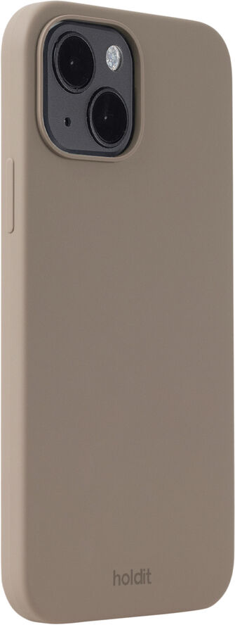 HoldIt Silicone Case iPhone 15 Mocha Brown Mørkebrun
