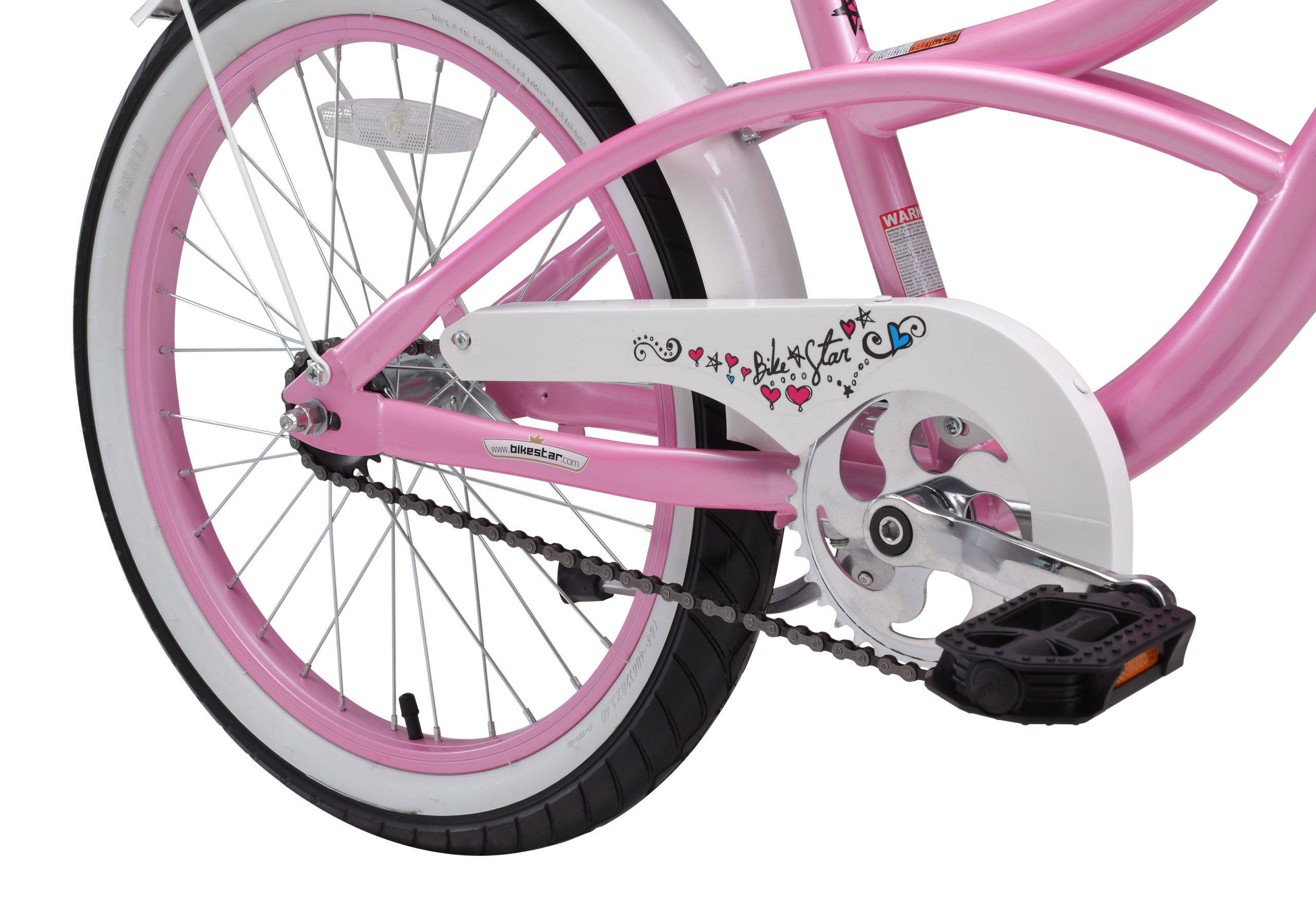 BikeStar Cruiser kinderfiets 20 inch roze
