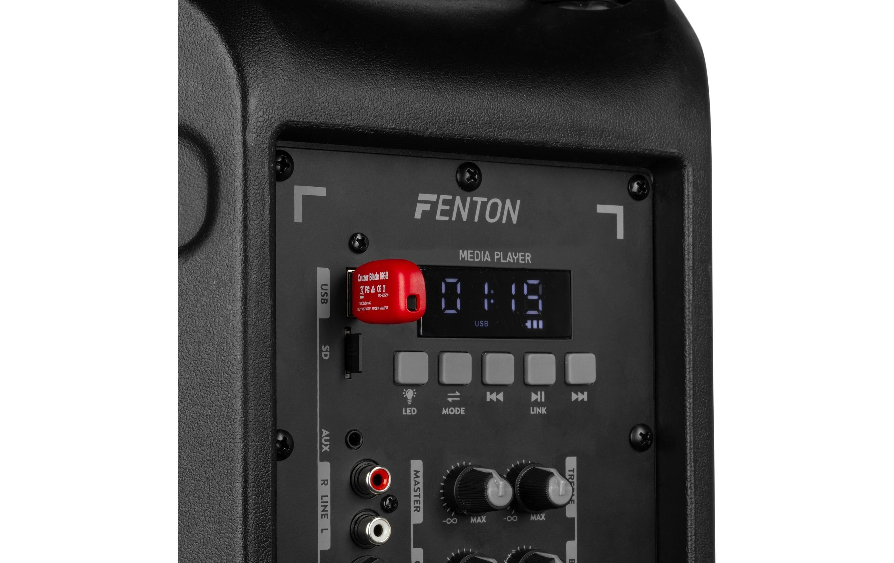 Lautsprecher FT12 lED MK2<br>Tragbarer PA-Lautsprecher mit LED