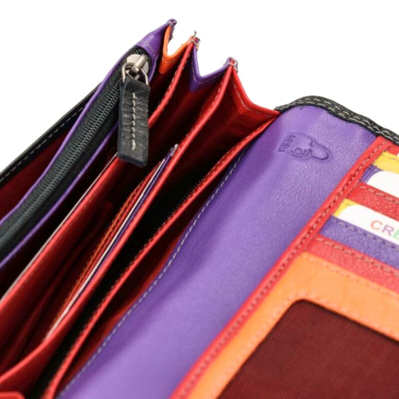 DSTRCT Dames Portemonnee Harmonica Zwart / Multicolor