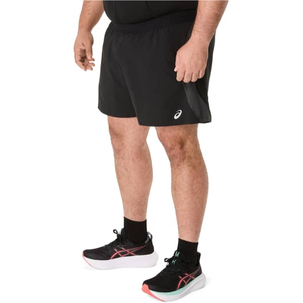 Short running ASICS ROAD 5IN SHORT PERFORMANCE BLACK/GRAPHITE GREY