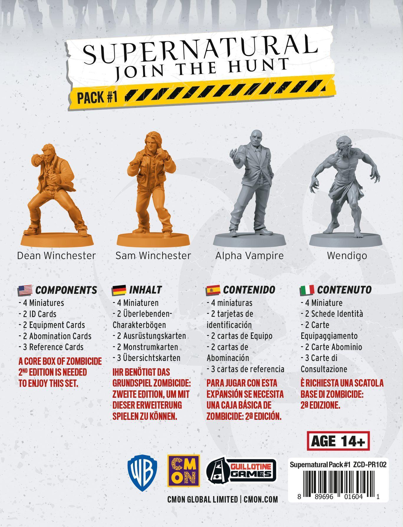 Zombicide 2  Supernatural: Joint the Hunt Pack 1