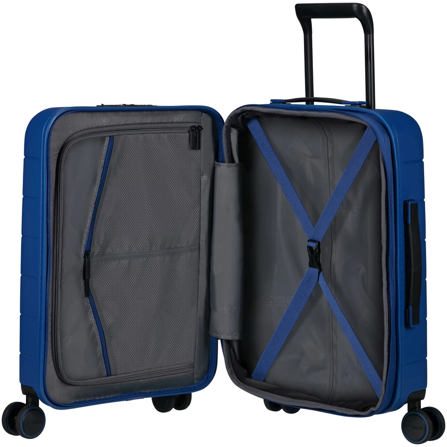 American Tourister Novastream - 4-Rollen Kabinentrolley Smart 55 cm erw. USB navy blue