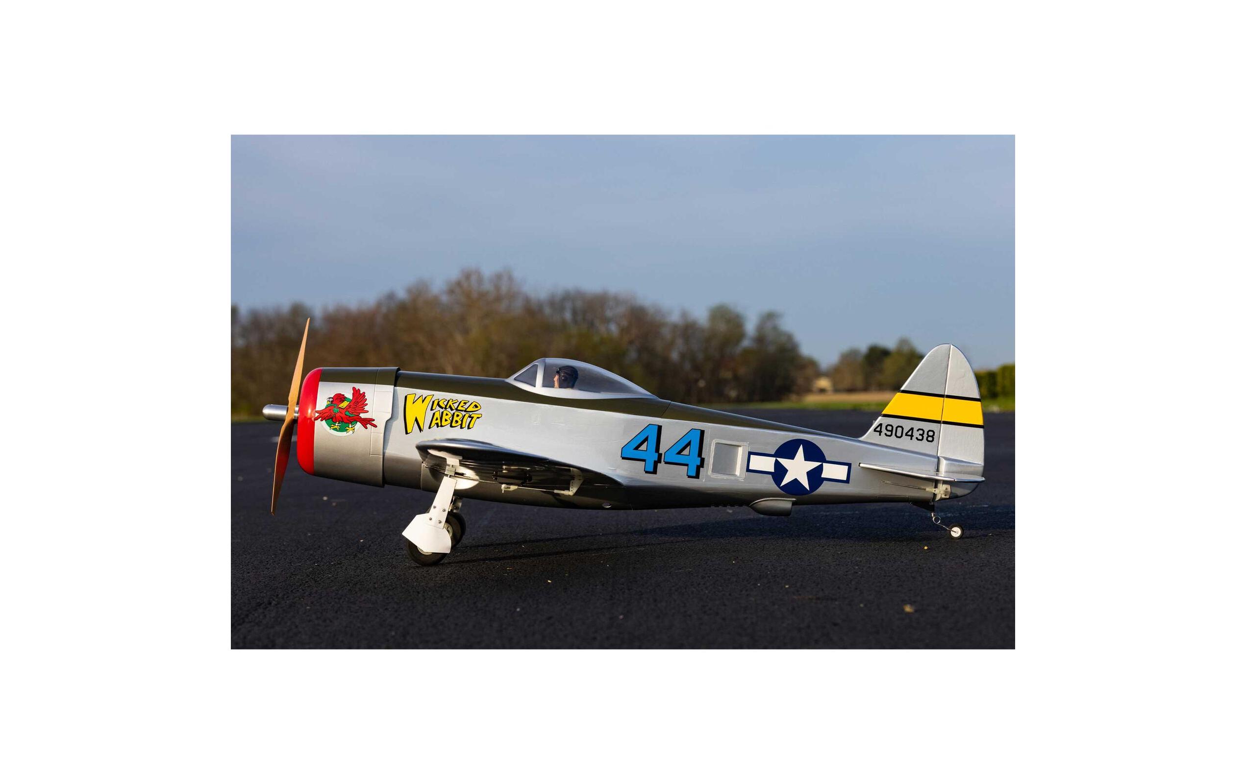 Warbird P-47 Thunderbolt 1435 mm PNP<br>Weitgehend vormontierter Warbird mit Brushless Antrieb