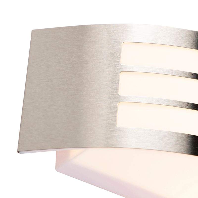 Moderne wandlamp staal RVS IP44 - Sapphire Deluxe