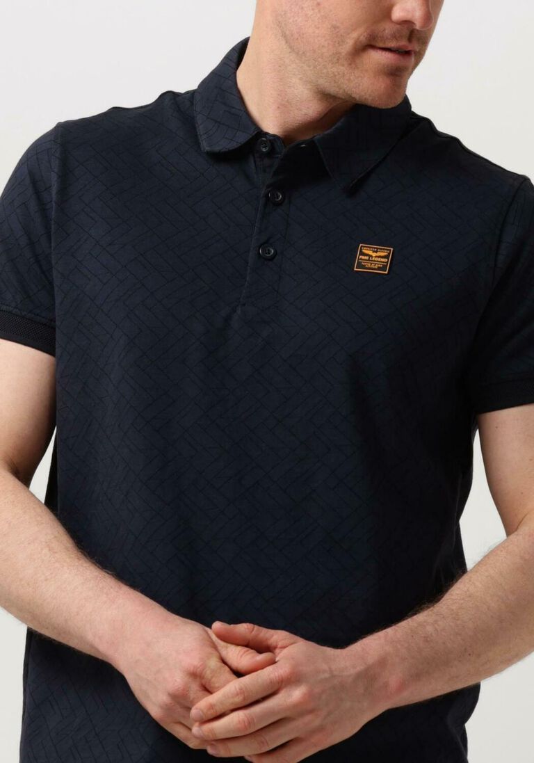 PME LEGEND blauwe pme legend polo short sleeve polo jacquard jersey
