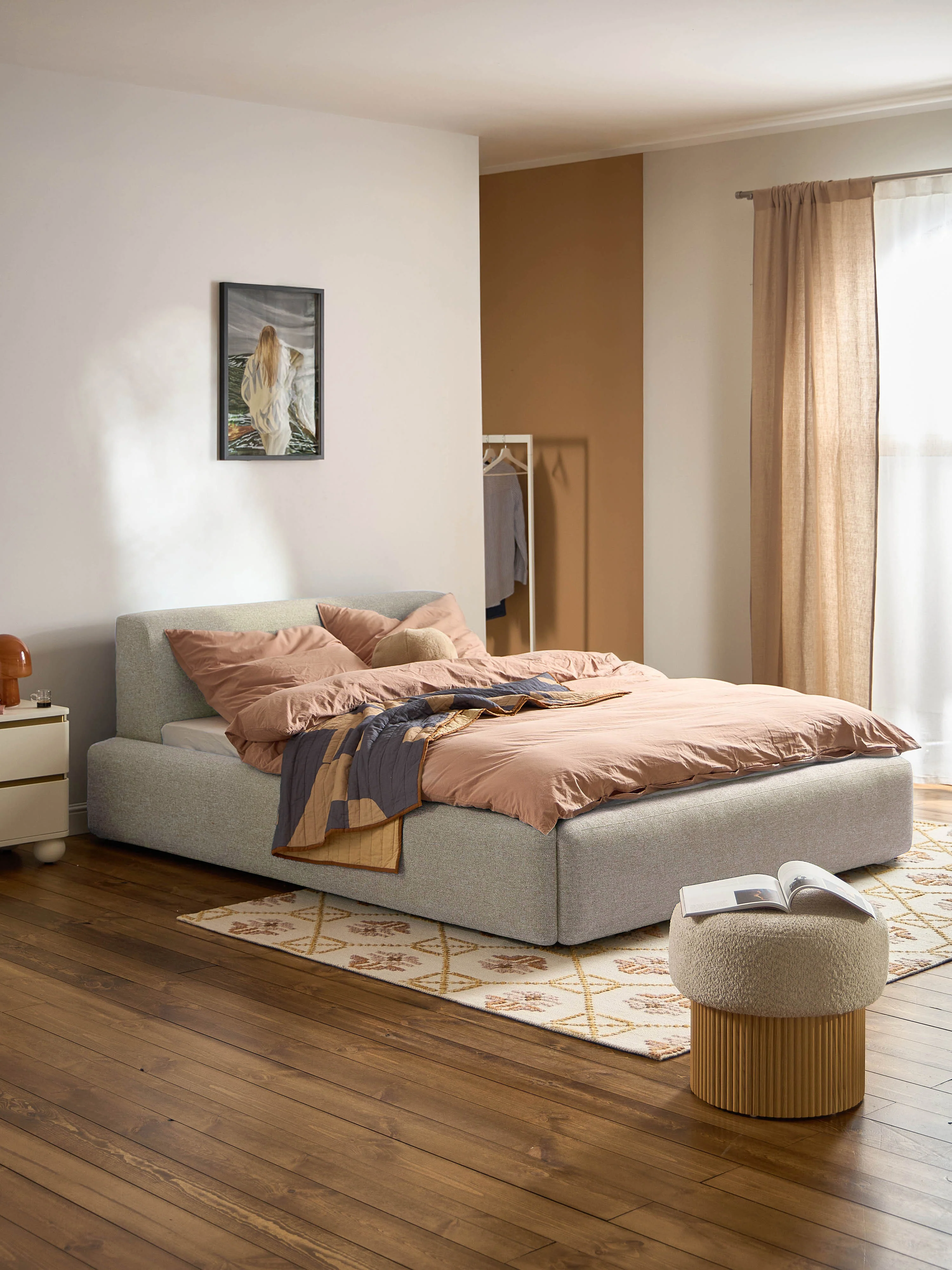Gestoffeerd bed Melva
