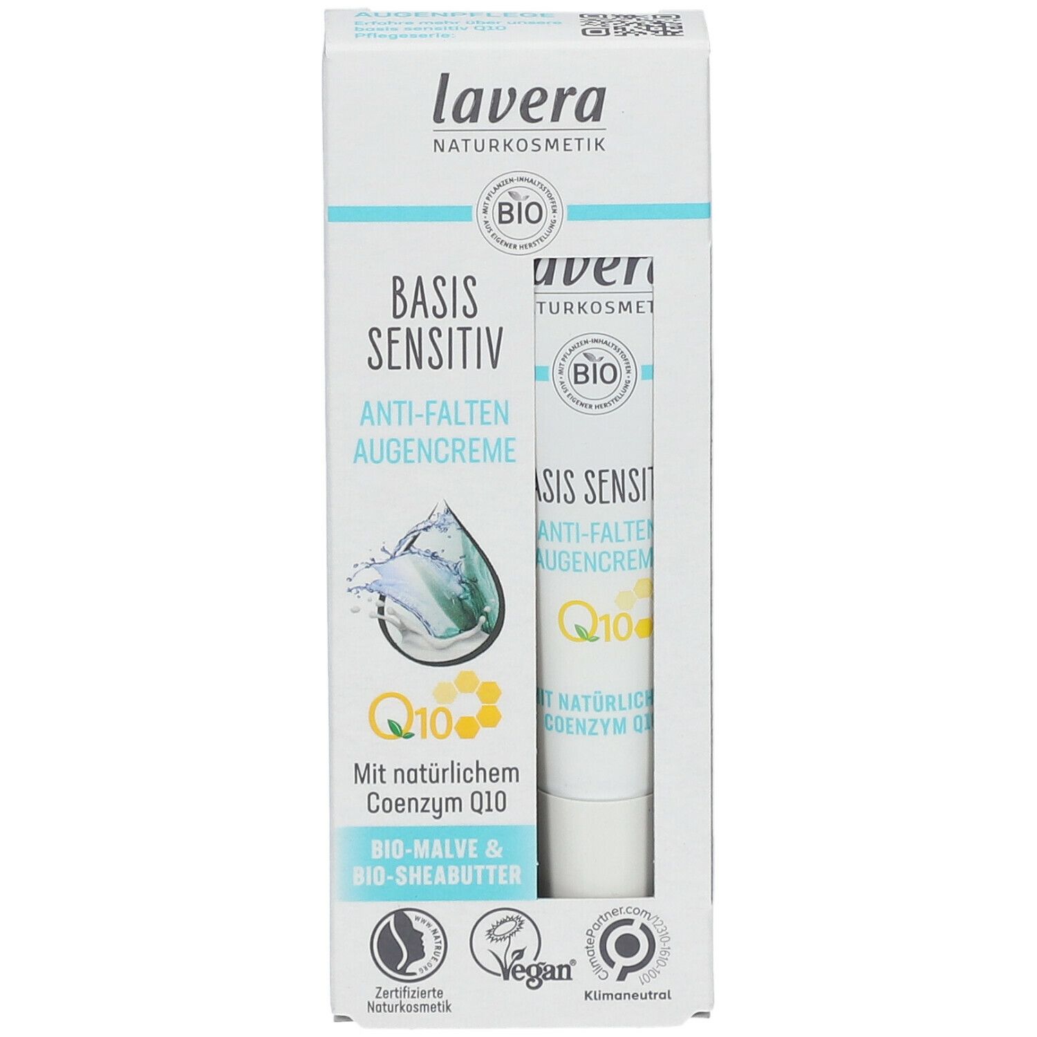 lavera basis sensitv Anti-Aging Augencreme Q10