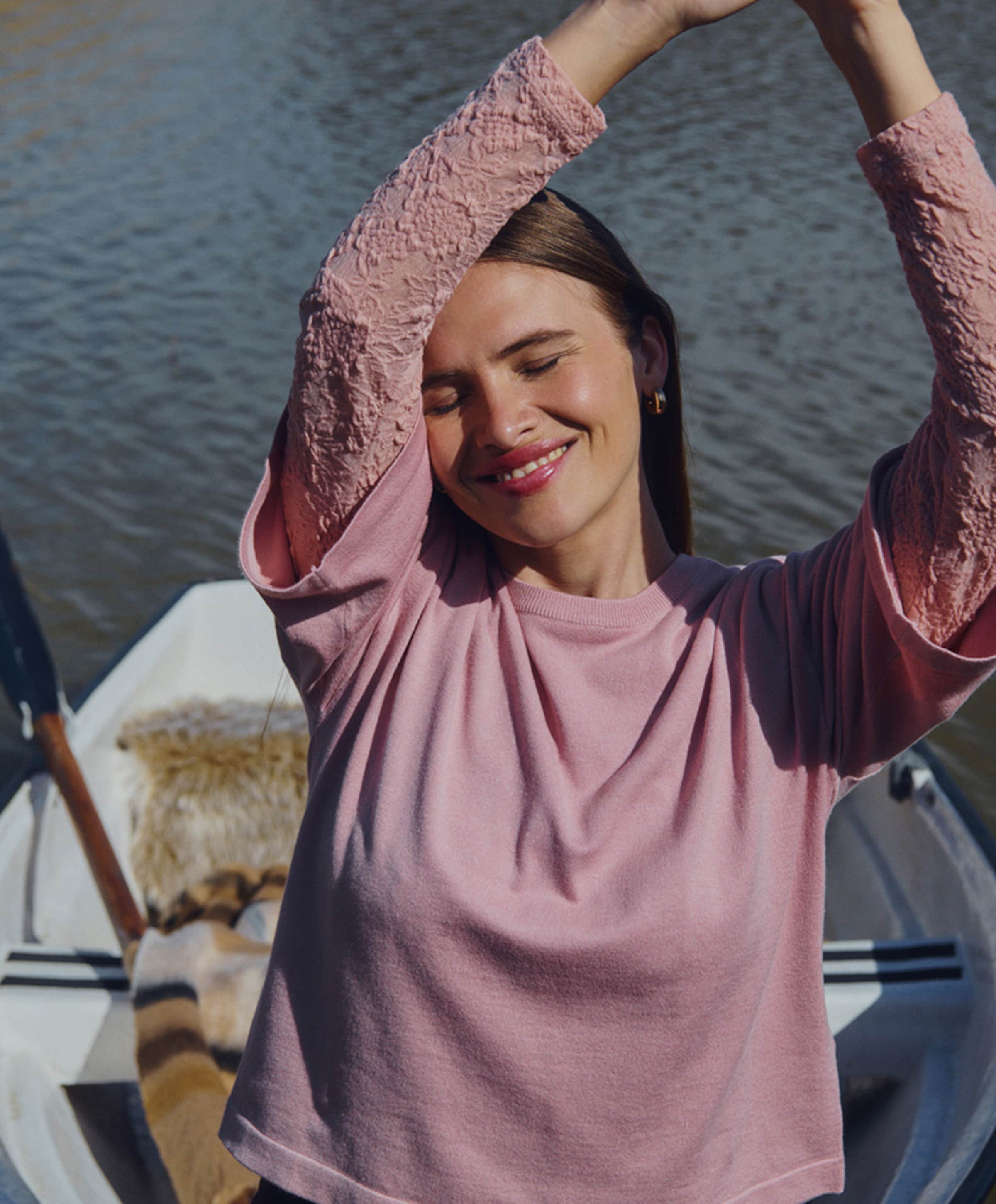 Freequent Dames longsleeve roze