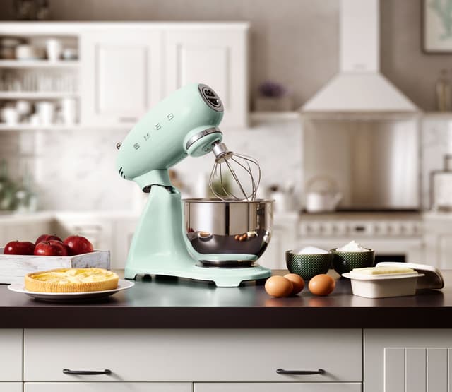 Smeg køkkenmaskine SMF03PGEU (grøn)