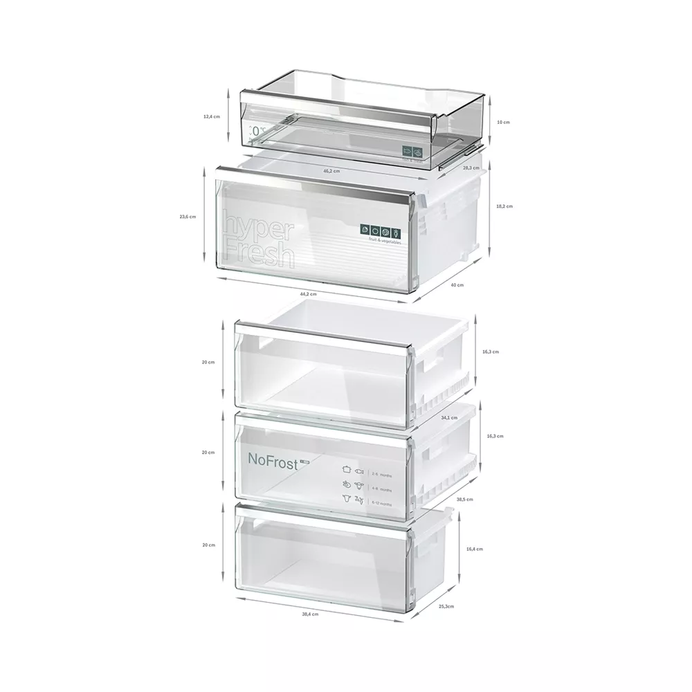 Siemens KG39NAIAU Kühl- und Gefrierkombination 363 Liter