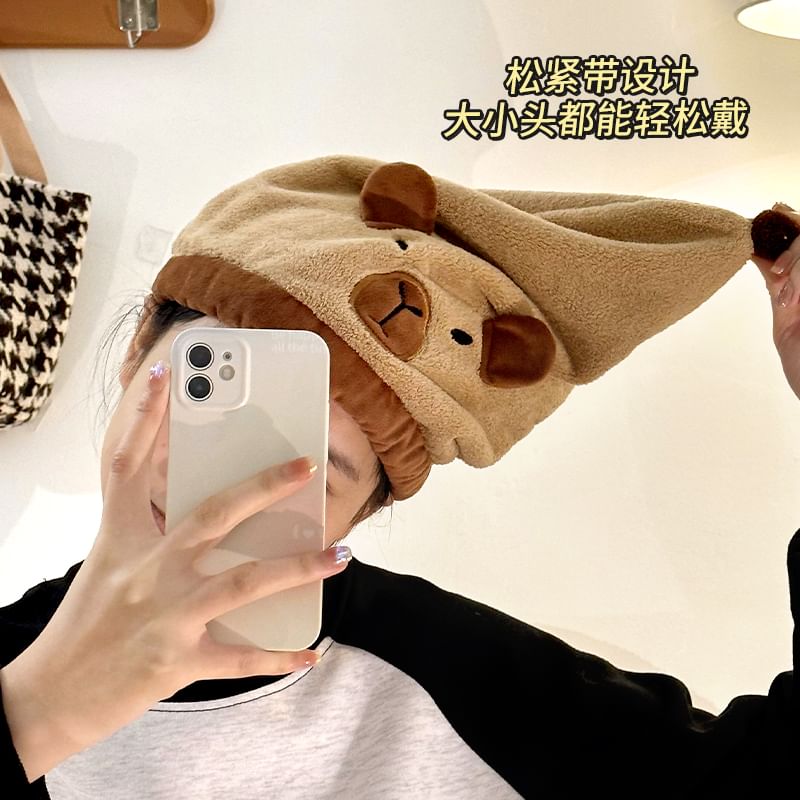 Momoi - Coral Fleece Snel Droog Haarhanddoek / Badhanddoek / Set (Verschillende Dessins)