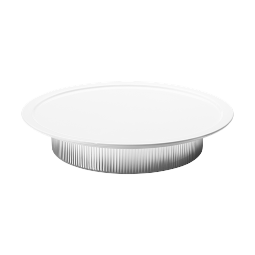 Georg Jensen Bernadotte Kagefad, Hvid/ Stål, Ø30 cm
