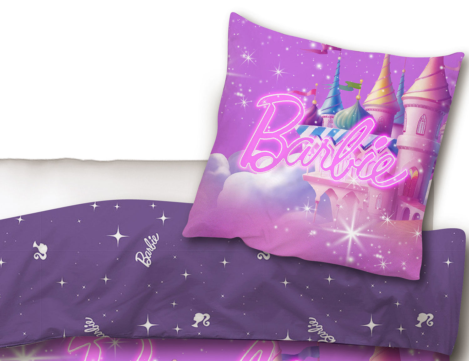 Bettwäsche mit Barbie und Einhorn