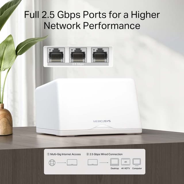 Mercusys Halo H47BE WiFi 7 Mesh 2-pk