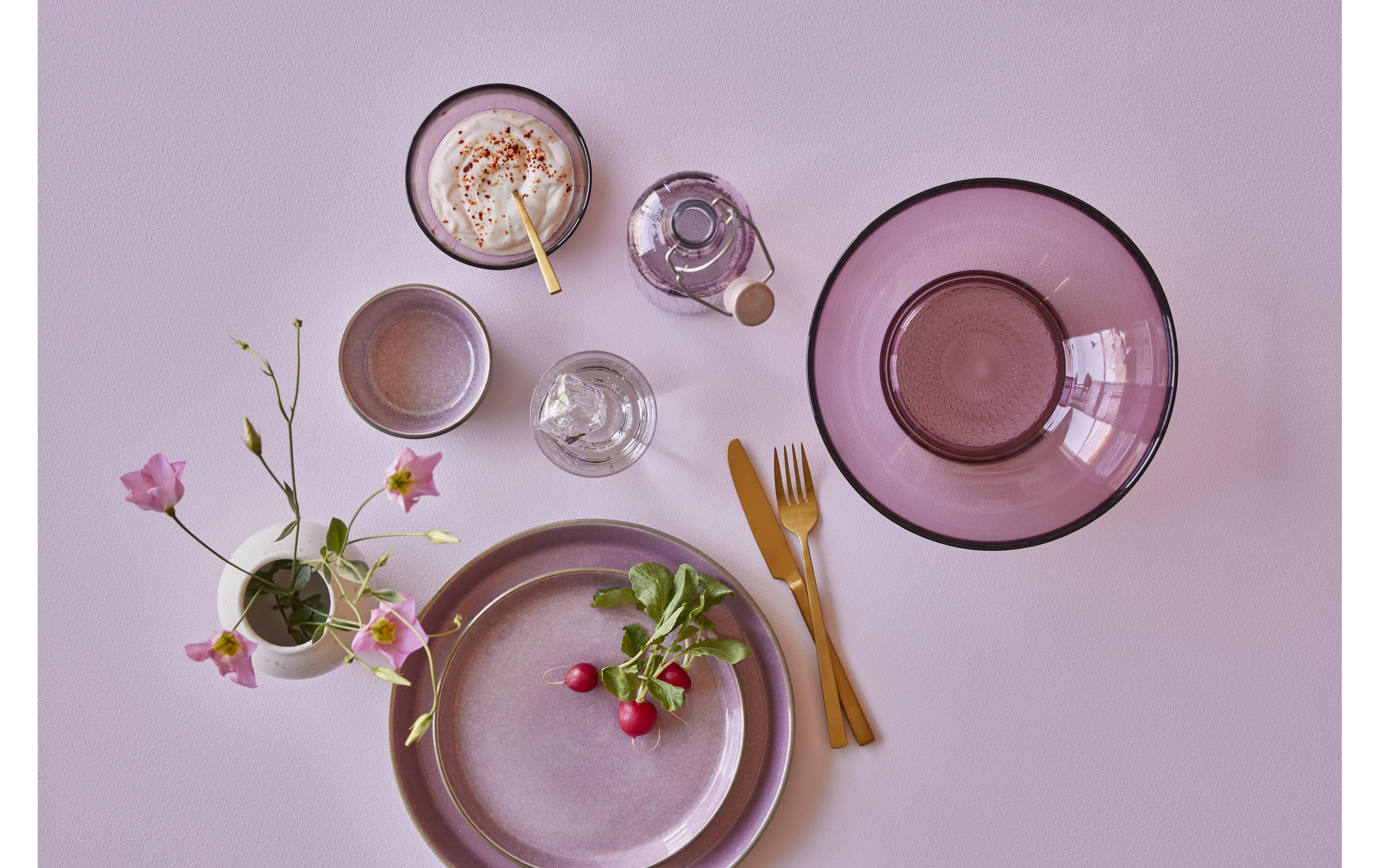 Schale Kusintha 12 cm, 6 Stück, PinkSchalen Set aus Glas