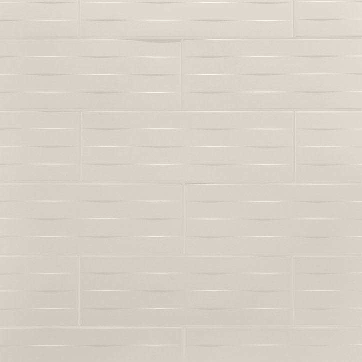 Carrelage mural crème 20 x 60cm Plain
