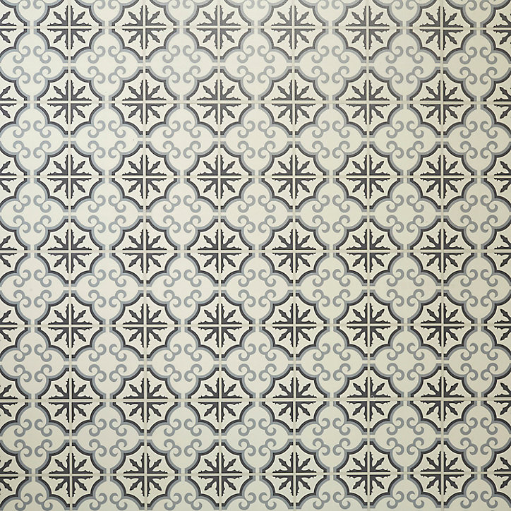 Dalle PVC clipsable Jazy Carreaux de ciment flower 30 x 60 cm GoodHome (vendue au carton)