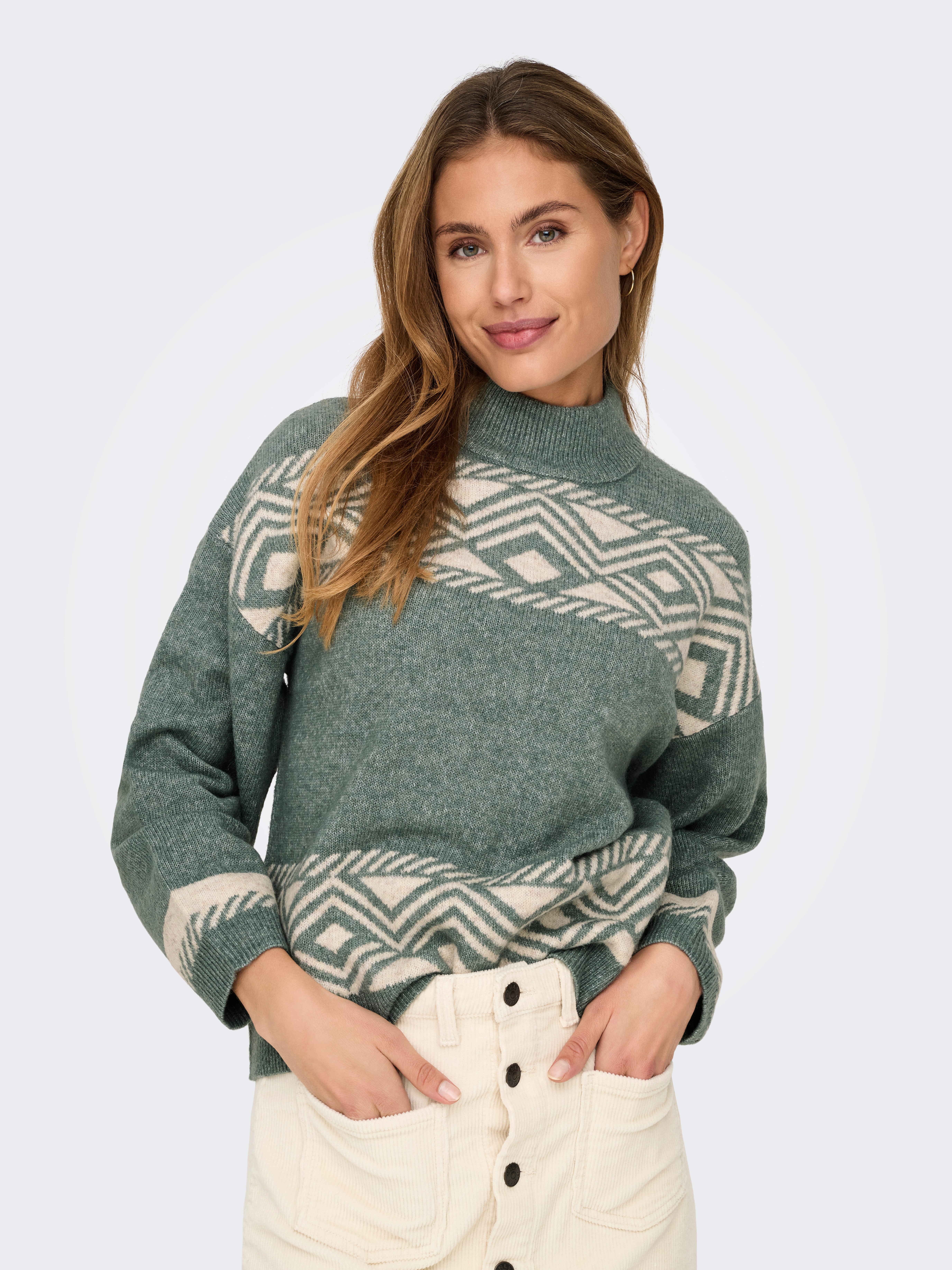ONLVICTORIA Strickpullover Balsam Green