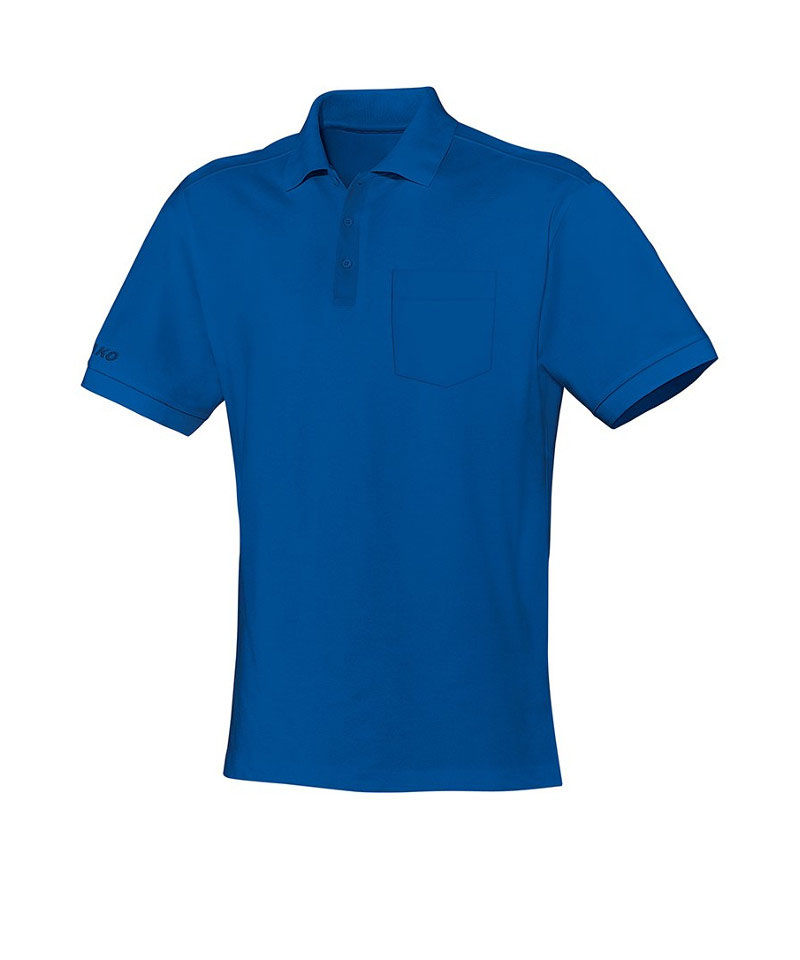 JAKO Team Polo mit Brusttasche Blau F04