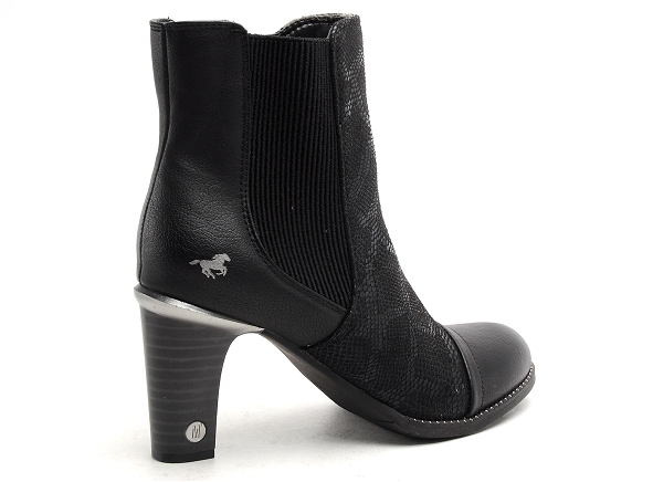 Mustang boots bottine talons femme 1470502 noir