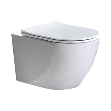 Atlantic hangend toilet Owen randloos wit