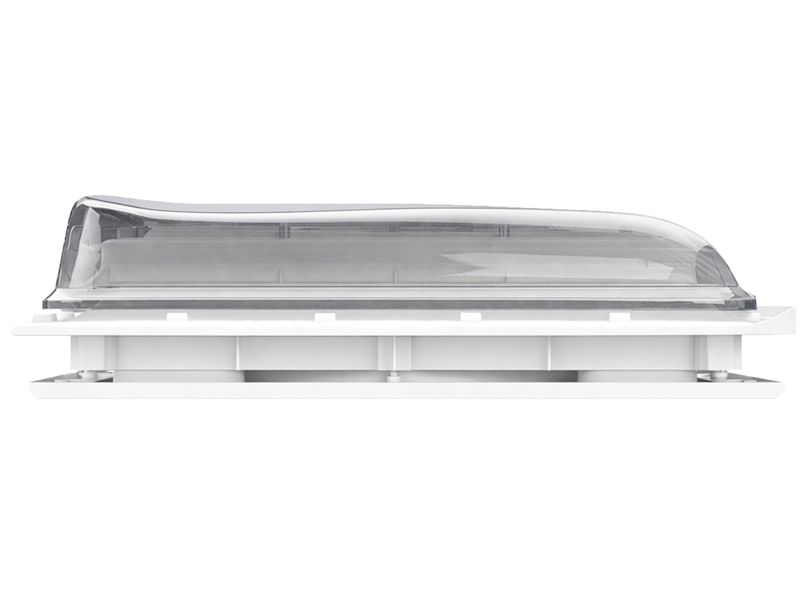 Fiamma Turbo Vent Premium 40 x 40 dakluik met ventilator - transparent