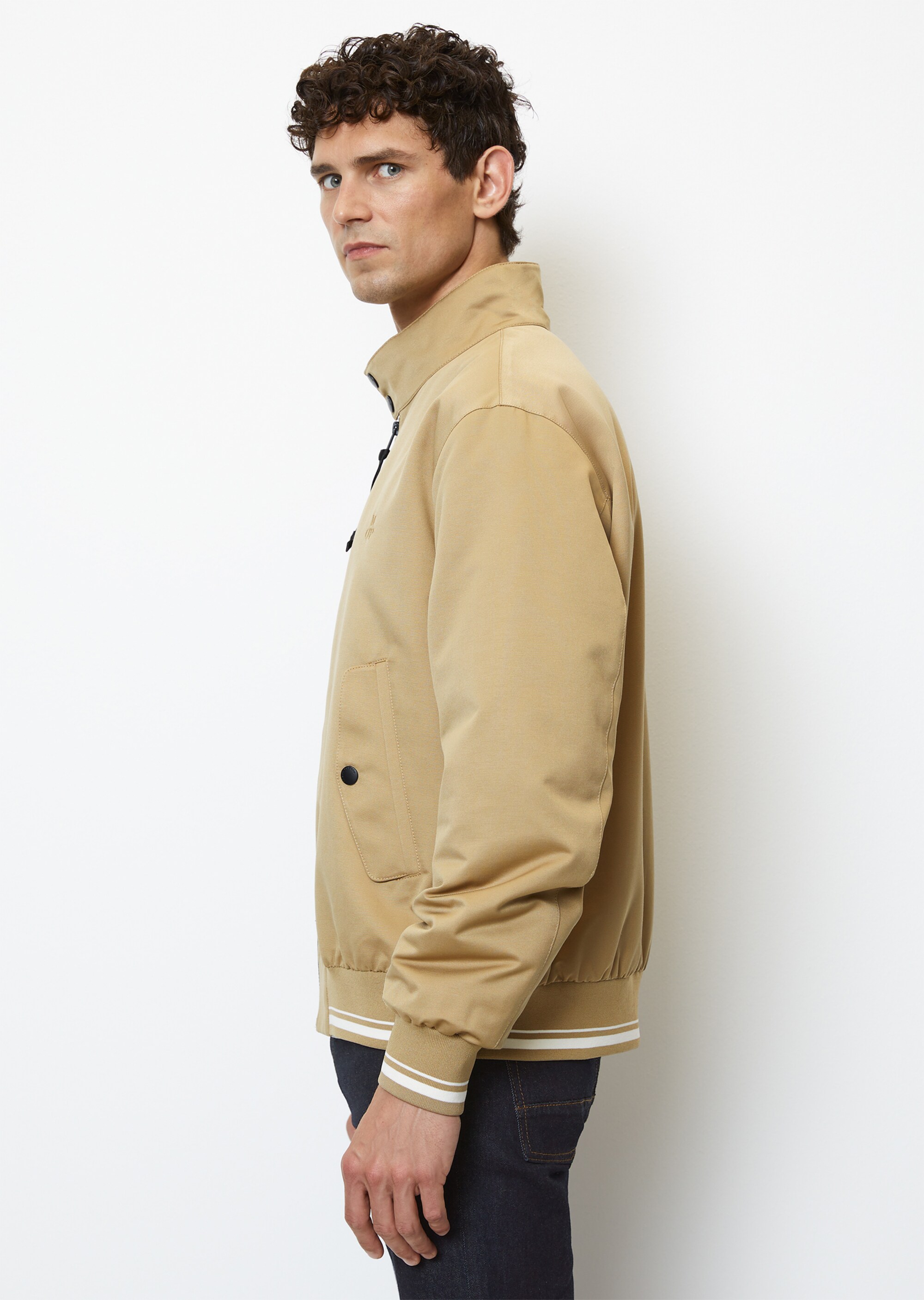 Blouson-Jacke regular mit Biker-Kragen