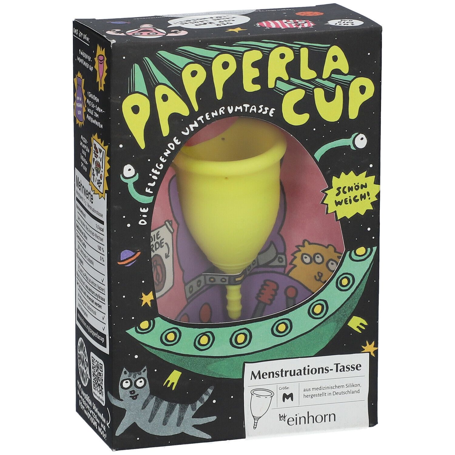 einhorn PAPPERLACUP Menstruations-Tasse groß