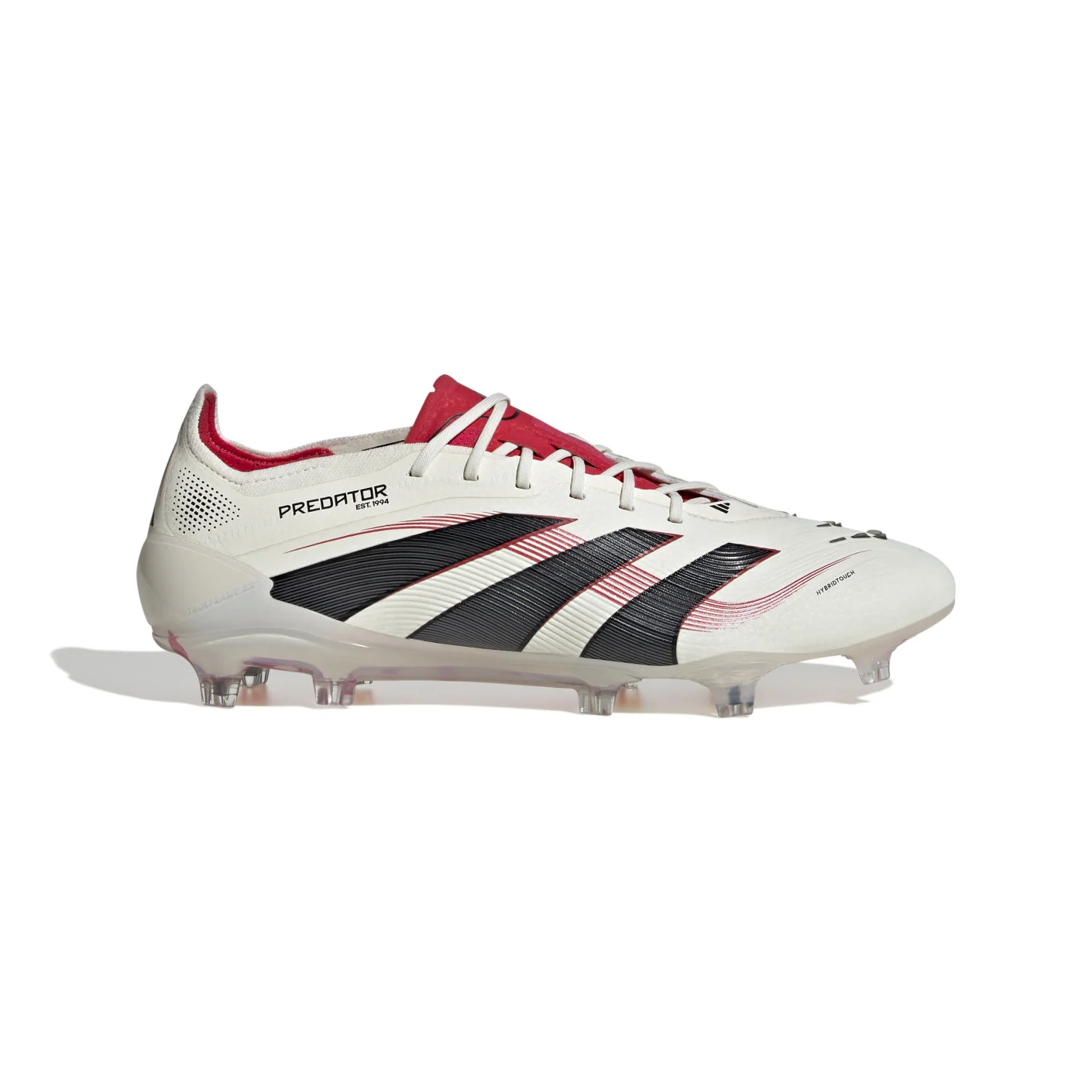 Adidas Predator Elite Gras Voetbalschoenen (FG) Wit Zwart Rood