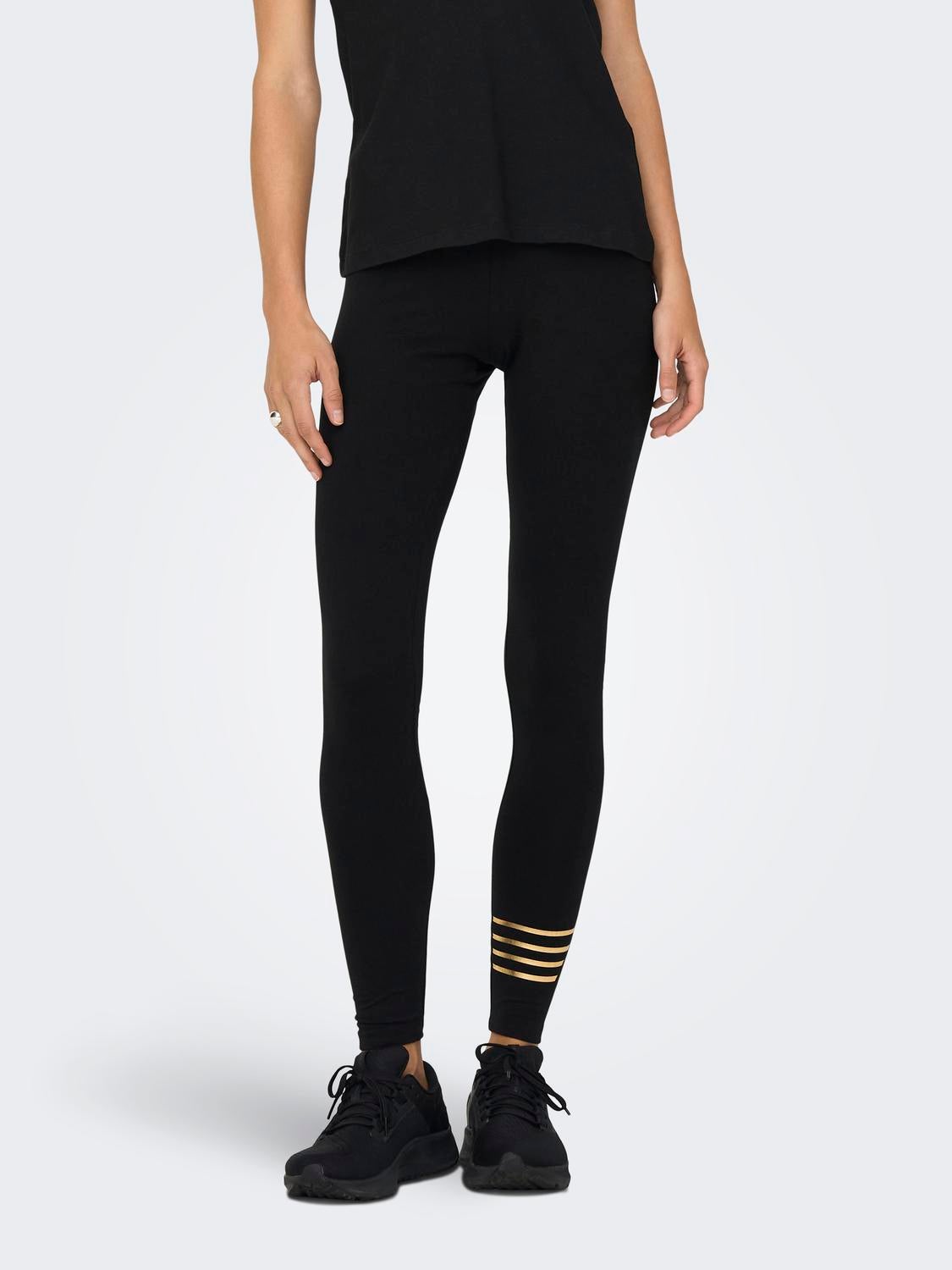 ONPSTRONG Hohe Taille Slim Fit Leggings Black