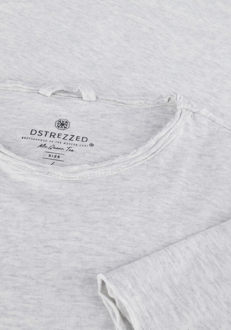 DSTREZZED grijze dstrezzed t-shirt mc. queen basic tee slub jersey