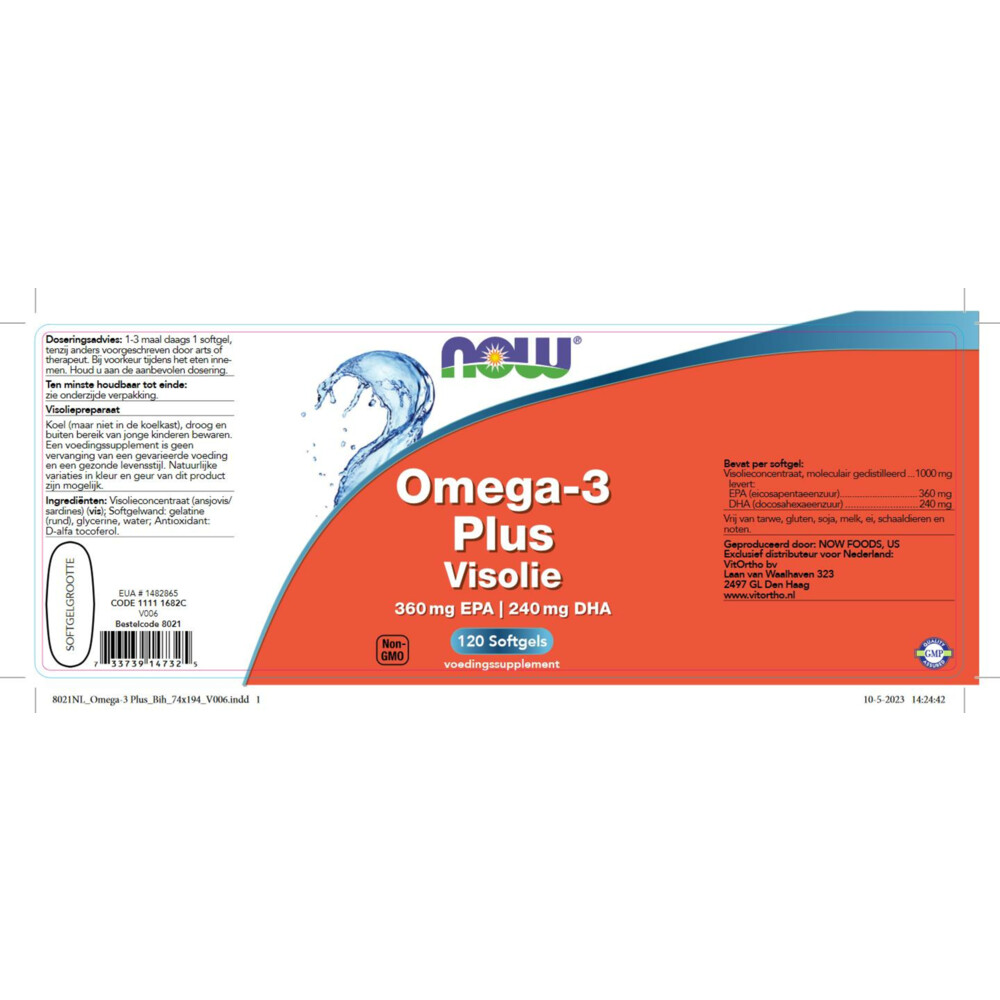 NOW Omega 3 Plus Epa Dha 120 softgels