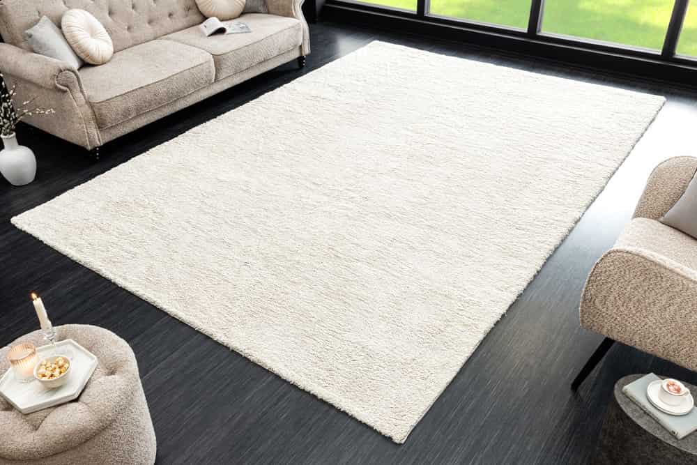 Design XXL Teppich CLOUD 9 350x240cm creme Hochflor Indoor-Teppich