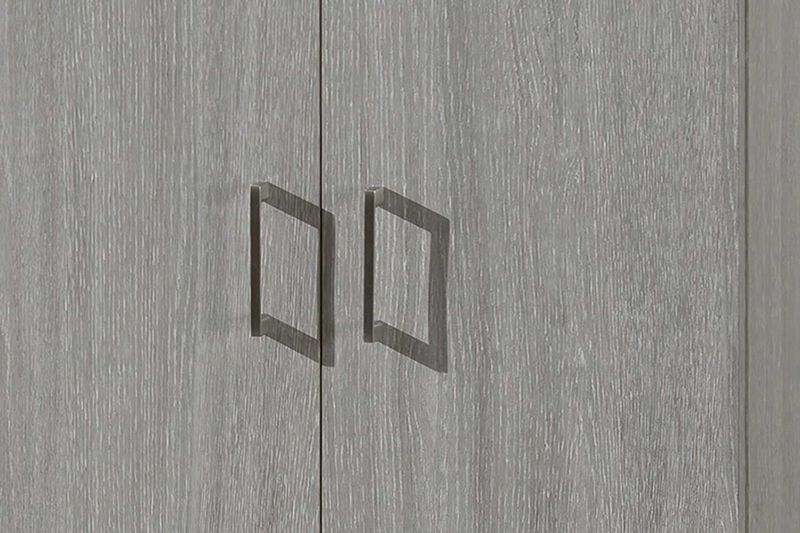Ray - Opbergkast - Grijze Eik - 2 Deuren - 4 Legplanken