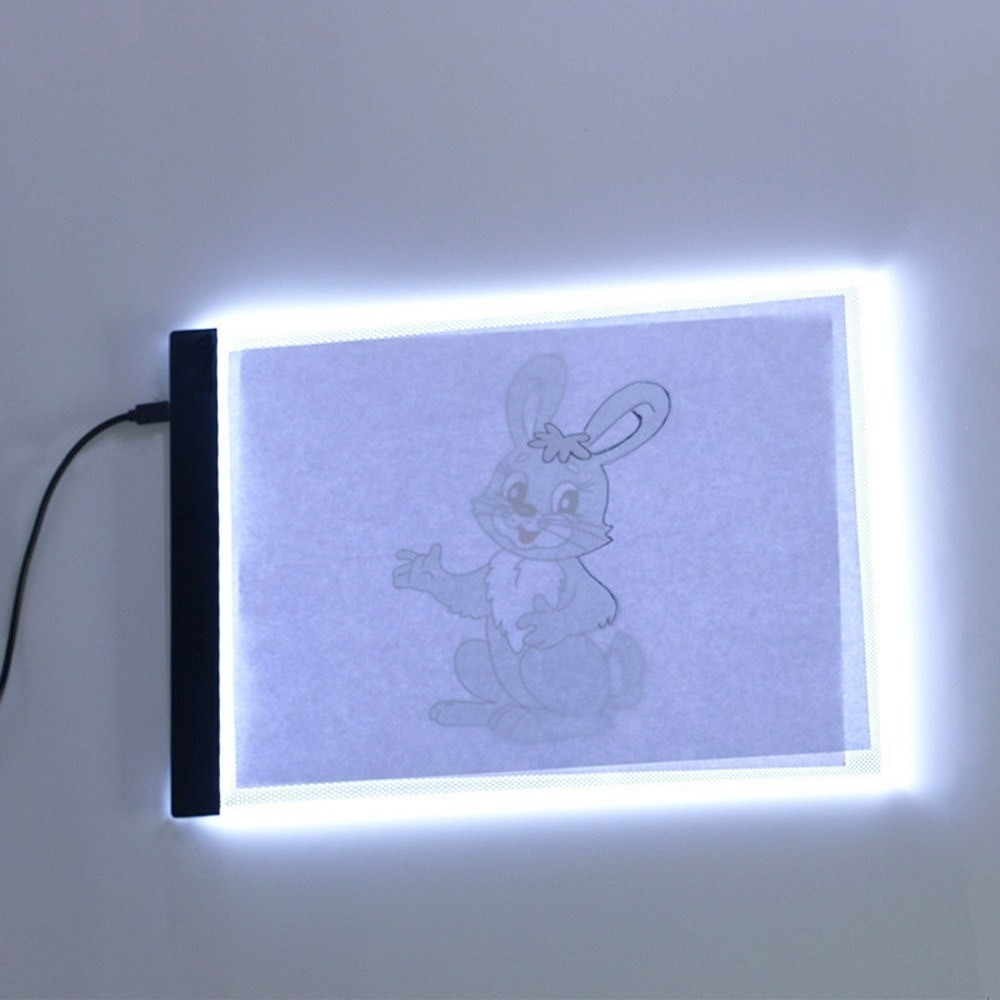 Dimmbares LED Zeichenbrett A4 Querformat Grafiktablet Lichttisch Kopiertisch