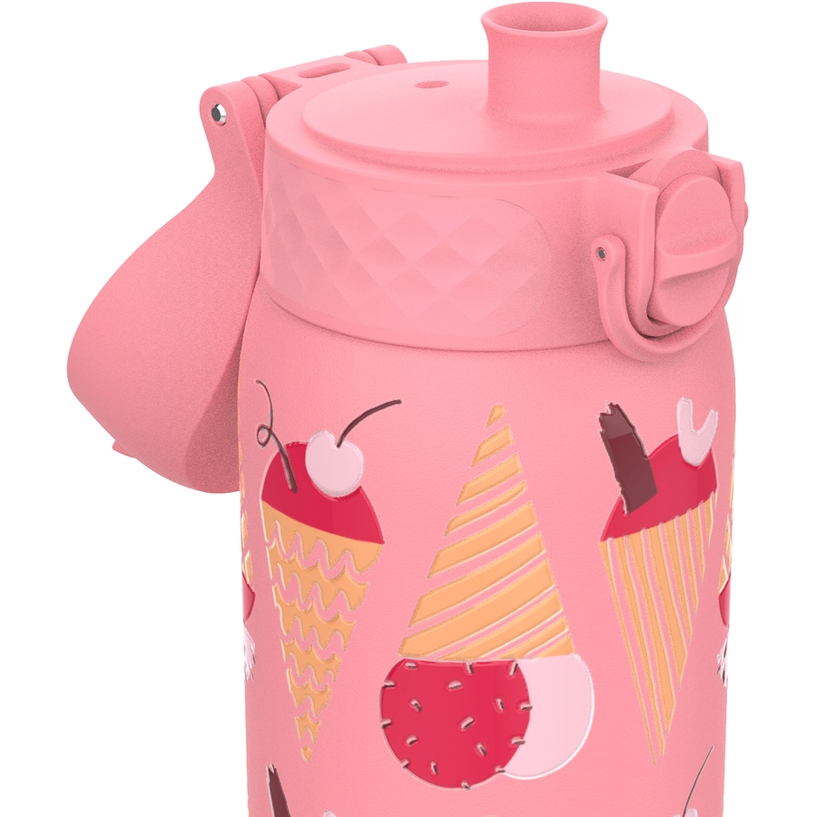 ion8 Kindertrinkflasche auslaufsicher 400 ml Eiscreme  rose