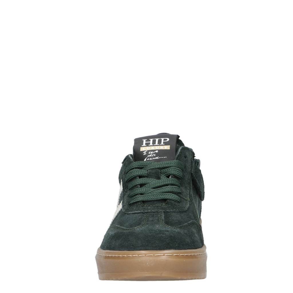 Hip suède sneakers donkergroen