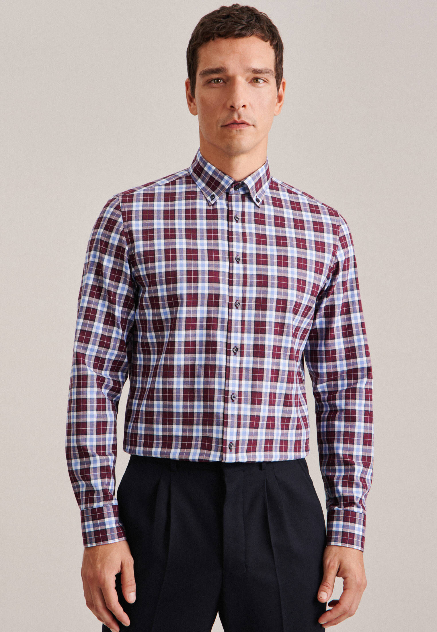Seidensticker| Herren Flanellhemd X-Slim