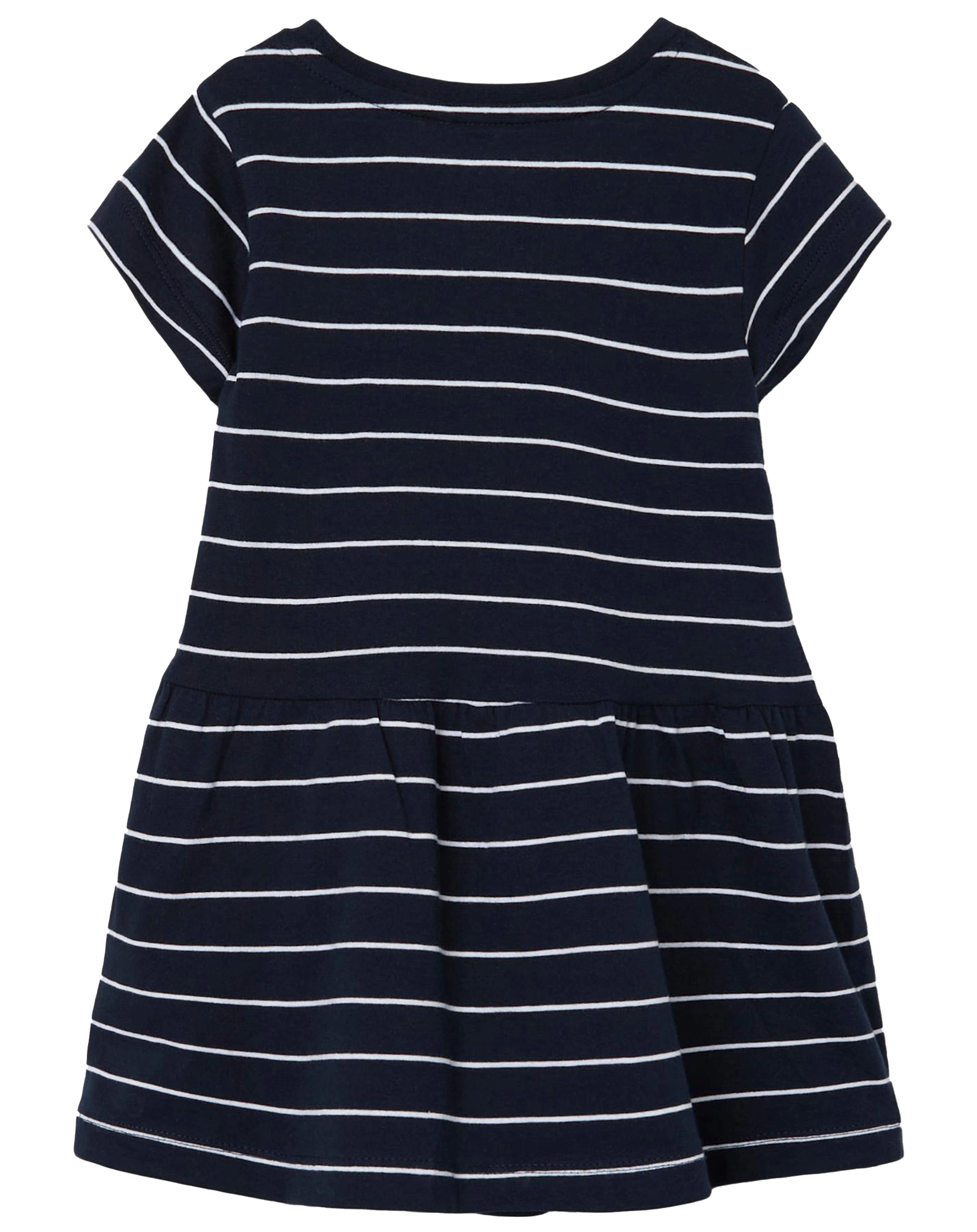 Kurzarm-Kleid NMFVAMAJA STRIPES in dark sapphire