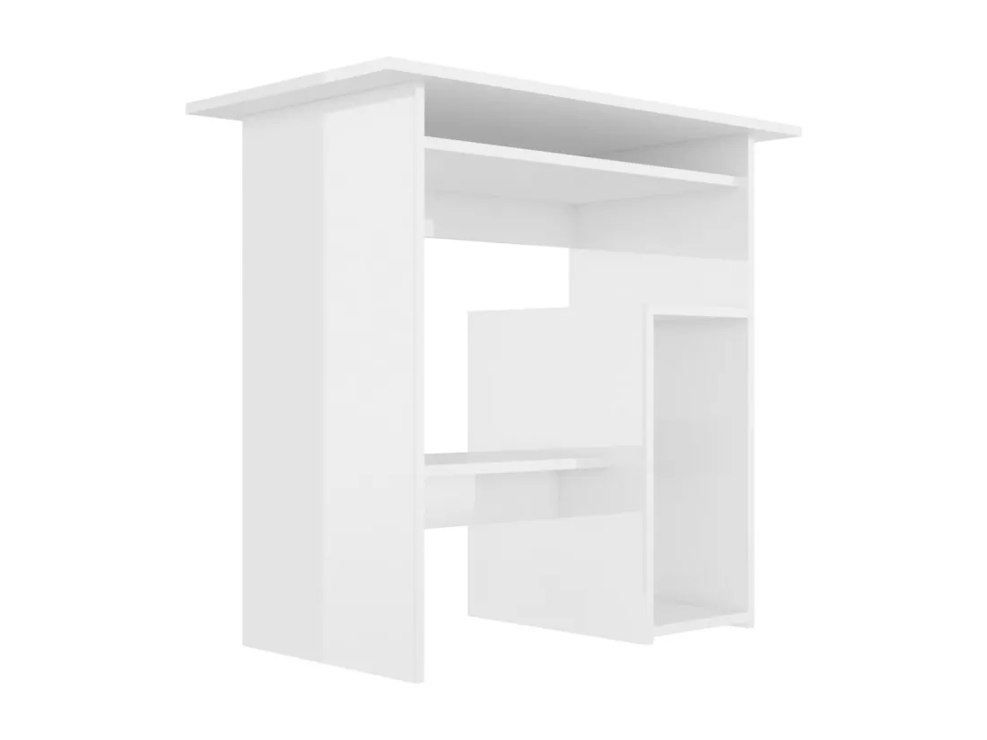 Bureau Blanc brillant 80 x 45 x 74 cm Aggloméré