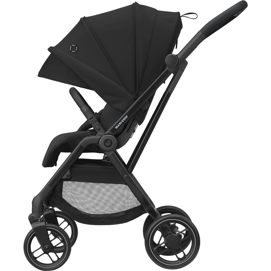 MAXI COSI Kinderwagen Set Leona 2 Essential Black & MAXI COSI Babyschale Pebble 360 Essential Black