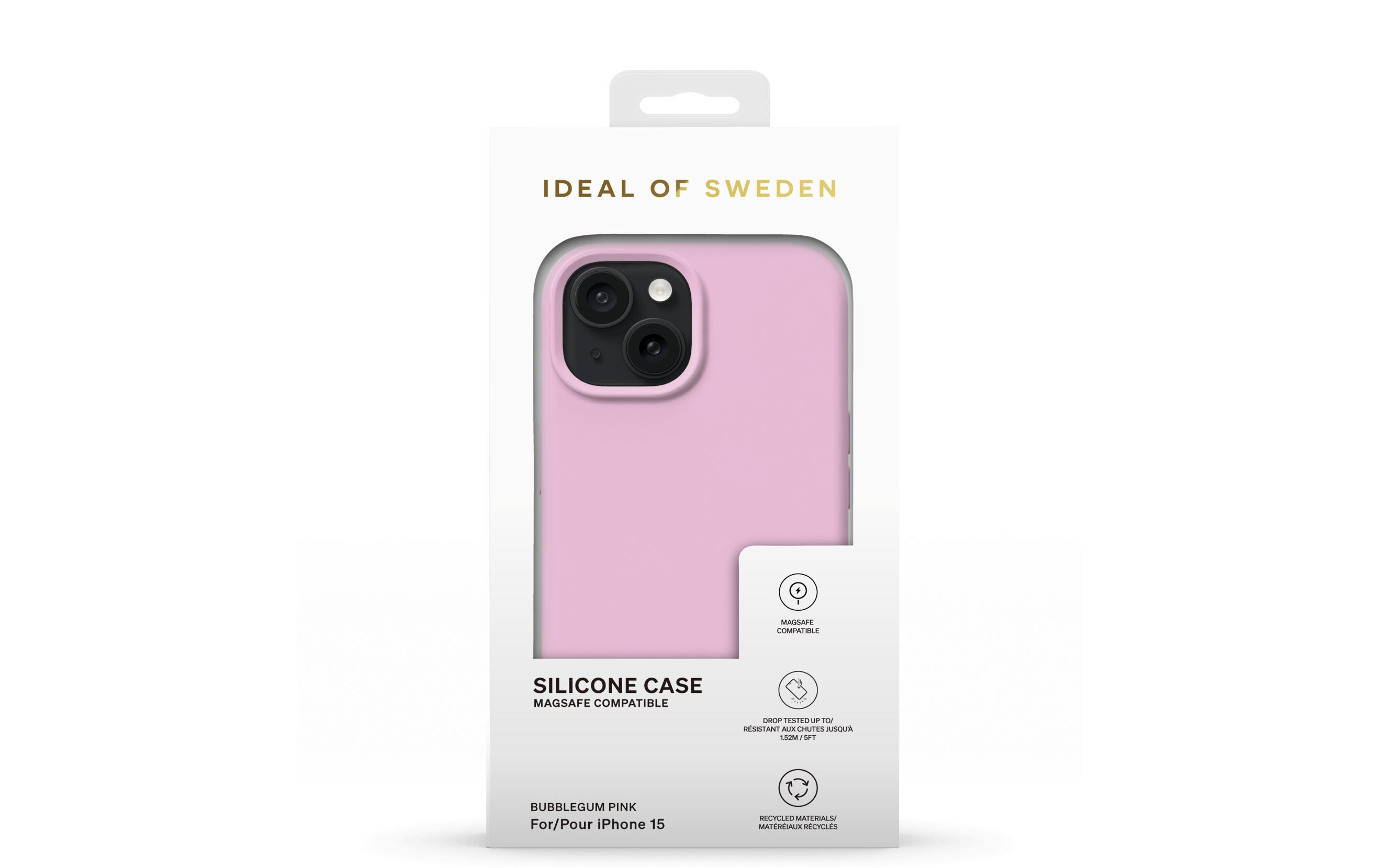 Back Cover Silicone iPhone 15 Bubblegum PinkSilikon-Backcover für das Apple iPhone 15