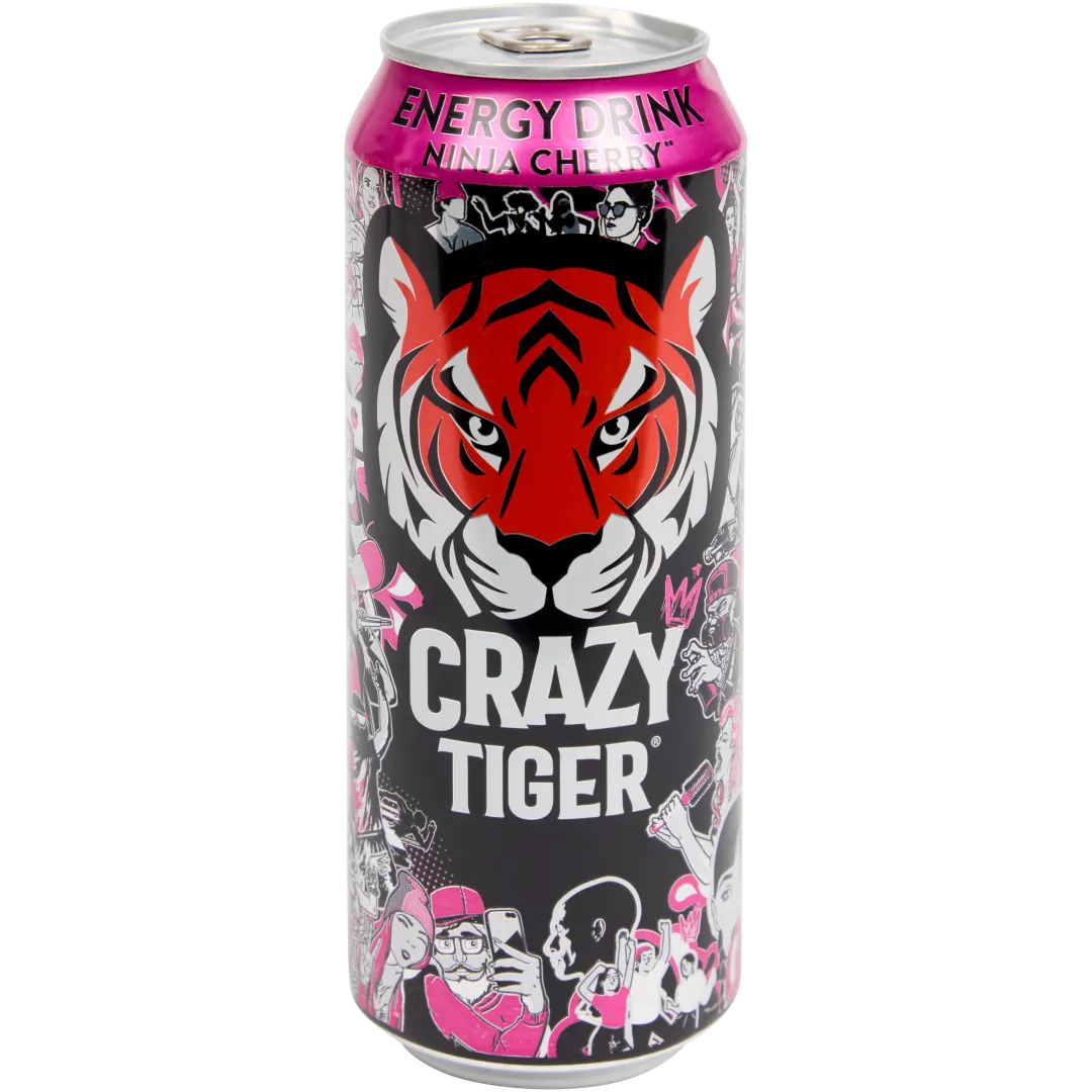 Boisson énergisante Crazy Tiger Ninja Cherry