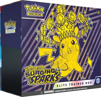Pokémon Scarlet & Violet Surging Sparks Elite Trainer Box Samlekort