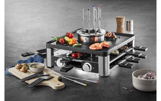 WMF Raclette und Fondue-Set »Lumero« 8 Stk. Raclettepfännchen 1.800 W