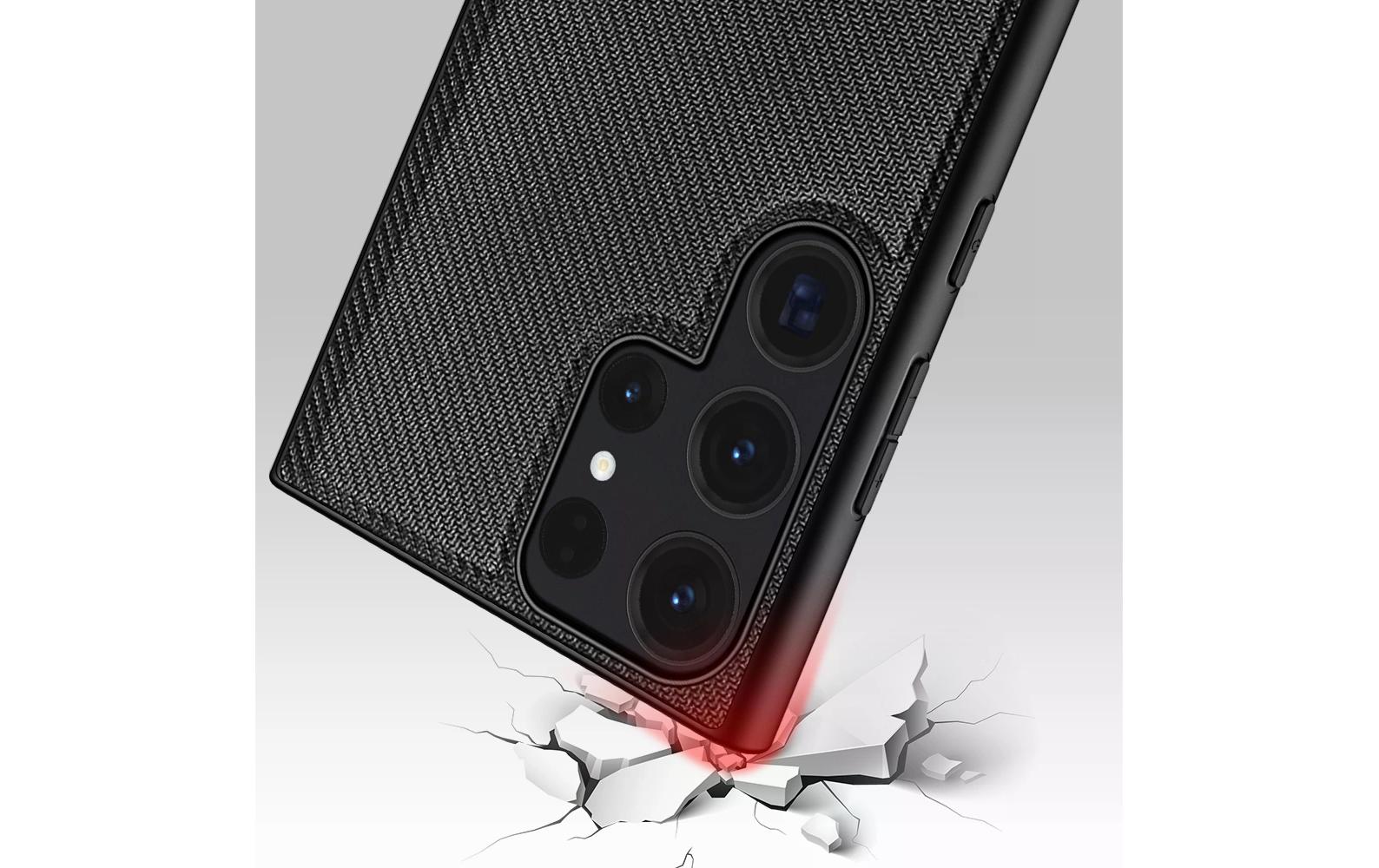 Back Cover StyleShell Nylo Galaxy S24 Ultra SchwarzSchutzhülle aus TPU mit eleganter Textur für das Samsung Galaxy S24 Ultra