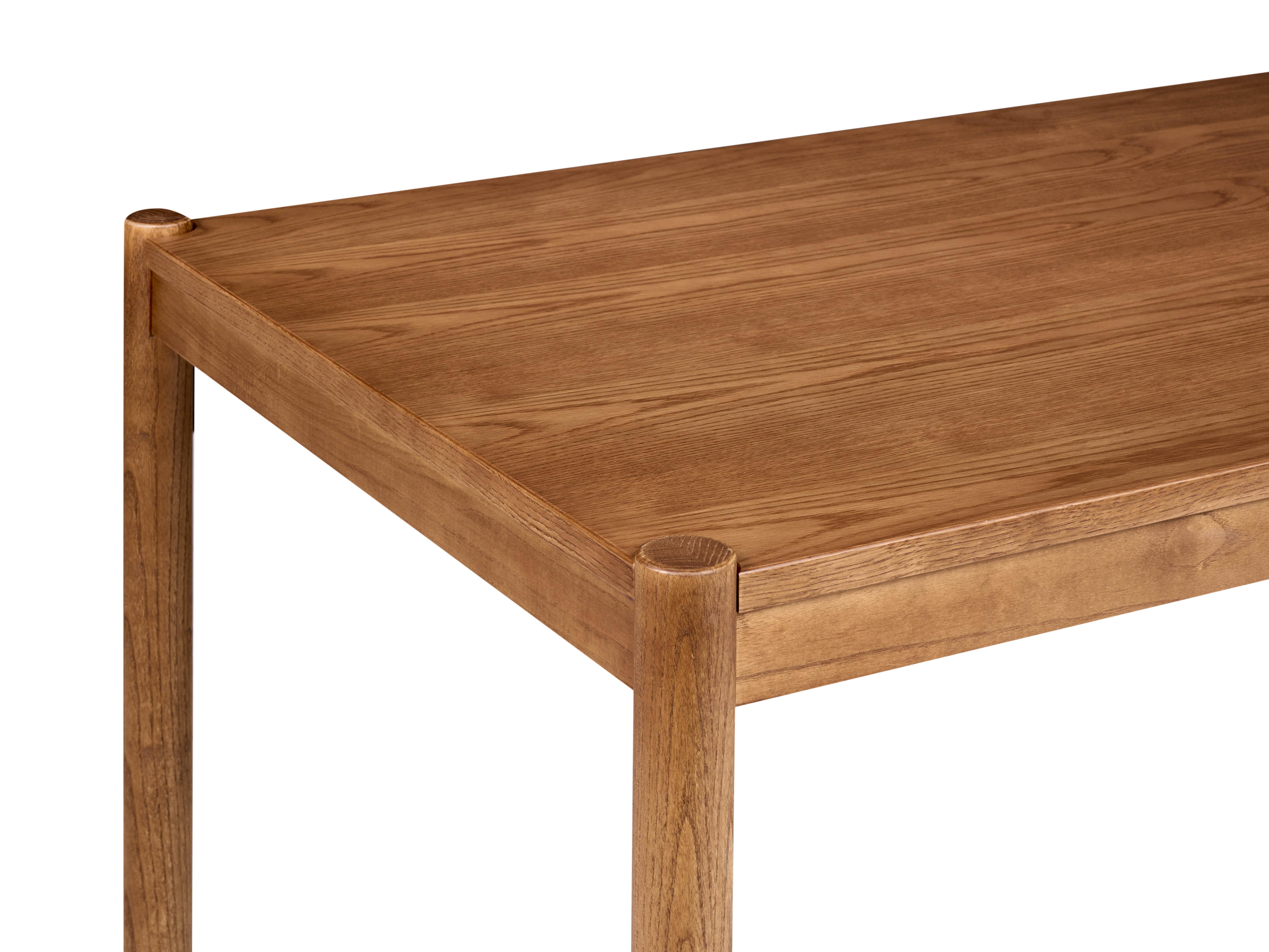 Eettafel FONDIS Donker eikenhout 80 cm 180 cm